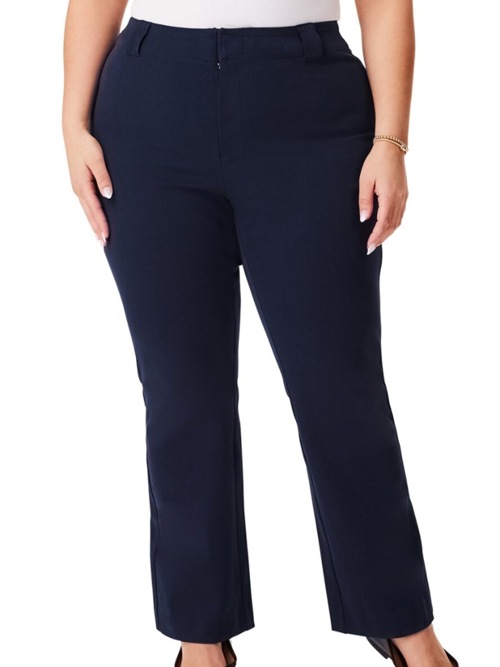 NEW NIC+ZOE Plus Plaza Demi Boot Cotton Bi-Stretch SZ 24W